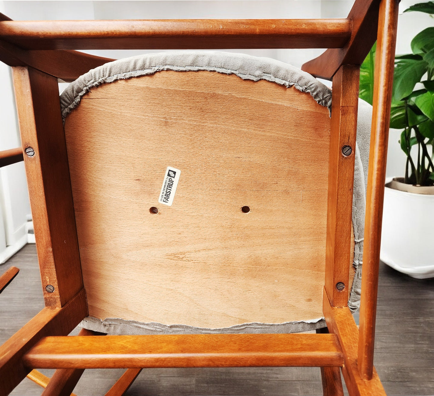 4 RESTORED Danish Mid Century Modern Teak Chairs by Farstrup