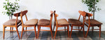 6 RESTORED Danish Mid Century Modern Teak & Beech Chairs by Farstrup 8