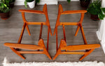 2 REFINISHED will be REUPHOLSTERED Danish MCM E. Buch Teak Armchairs #50 3
