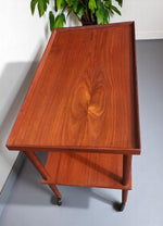 REFINISHED Danish Mid Century Modern Teak Bar Cart or Drinks Trolley 12