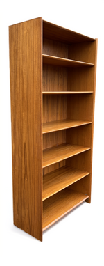 RESTORED Danish Mid Century Modern Teak Bookcase by DYRLUND  H 77