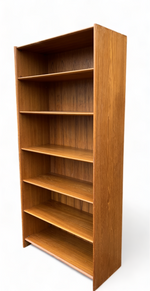 RESTORED Danish Mid Century Modern Teak Bookcase by DYRLUND  H 77