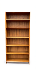 RESTORED Danish Mid Century Modern Teak Bookcase by DYRLUND  H 77