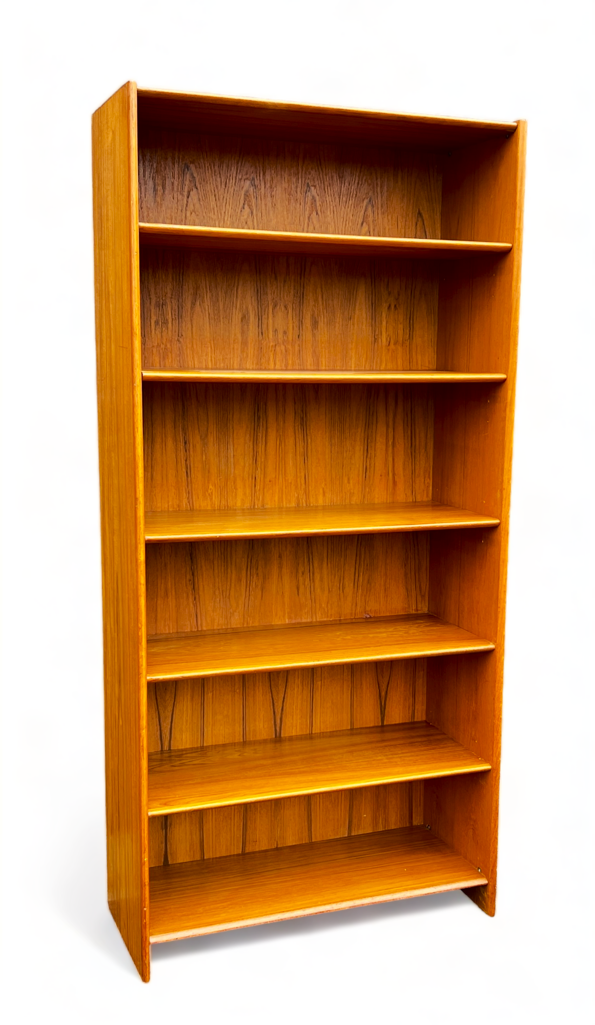 RESTORED Danish Mid Century Modern Teak Bookcase by DYRLUND  H 77