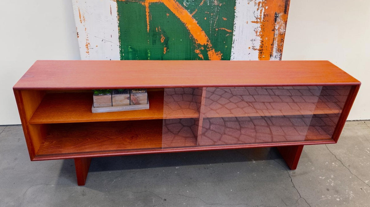 REFINISHED Danish MCM Teak Console by Axel Christensen for ACO Møbler 71