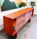 REFINISHED Danish MCM Teak Console by Axel Christensen for ACO Møbler 71