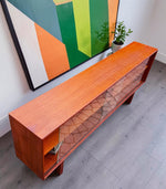 REFINISHED Danish MCM Teak Console by Axel Christensen for ACO Møbler 71