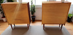 2 REFINISHED Danish Mid Century Modern Teak Bookcases 31.5