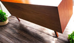 REFINISHED Danish MCM Teak Sideboard Buffet 60