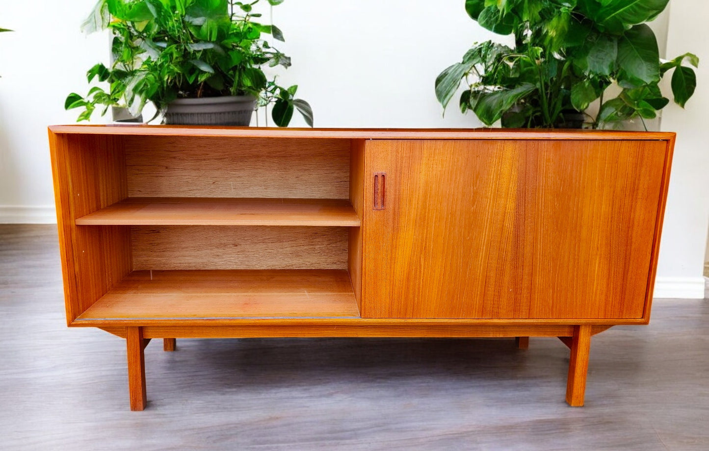 REFINISHED Danish MCM Teak Sideboard Buffet 60"