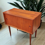 REFINISHED Danish Mid Century Modern Teak Cabinet & Mirror 4