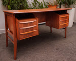 Coming***REFINISHED Danish MCM Teak Desk with Bookcase Back by Gunnar Nielsen for Tibergaard 2