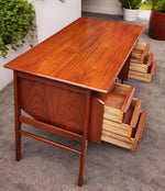 Coming***REFINISHED Danish MCM Teak Desk with Bookcase Back by Gunnar Nielsen for Tibergaard 8