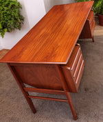 Coming***REFINISHED Danish MCM Teak Desk with Bookcase Back by Gunnar Nielsen for Tibergaard 9
