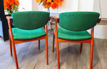6 REFINISHED REUPHOLSTERED Danish MCM Teak Armchairs by Kai Kristiansen, Model 42 9