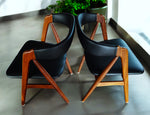 2 RESTORED REUPHOLSTERED Danish MCM Teak Armchairs by Th. Harlev #205 4