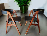 2 RESTORED REUPHOLSTERED Danish MCM Teak Armchairs by Th. Harlev #205 5