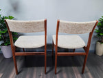 4 RESTORED Danish Mid Century Modern Teak Chairs by D-Scan 10