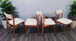 4 RESTORED Danish Mid Century Modern Teak Chairs by D-Scan 1