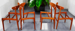 4 RESTORED REUPHOLSTERED Danish MCM Teak Chairs by E.W. Bach 10
