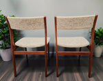 4 RESTORED Danish Mid Century Modern Teak Chairs by D-Scan 9