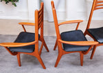 6 RESTORED Danish Mid Century Modern Teak Chairs (2 arm, 4 side) # 83 by Boltinge 4