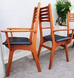 6 RESTORED Danish Mid Century Modern Teak Chairs (2 arm, 4 side) # 83 by Boltinge 5