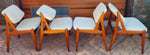 4 REUPHOLSTERED in mohair Danish Mid Century Modern Teak Swivel Back Chairs by Arne Vodder, Ella 1