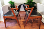 4 REFINISHED Danish MCM Teak Armchairs by Kai Kristiansen, Model 42 7
