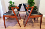 4 REFINISHED Danish MCM Teak Armchairs by Kai Kristiansen, Model 42 8