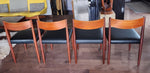 4 REFINISHED REUPHOLSTERED Danish MCM Teak Chairs by P. Volther for Frem Rojle 3