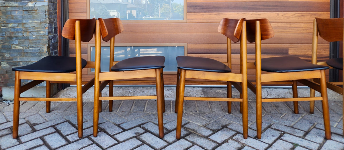 RESTORED Danish Mid Century Modern Teak Chairs by Farstrup, Set of 4 (or 8)