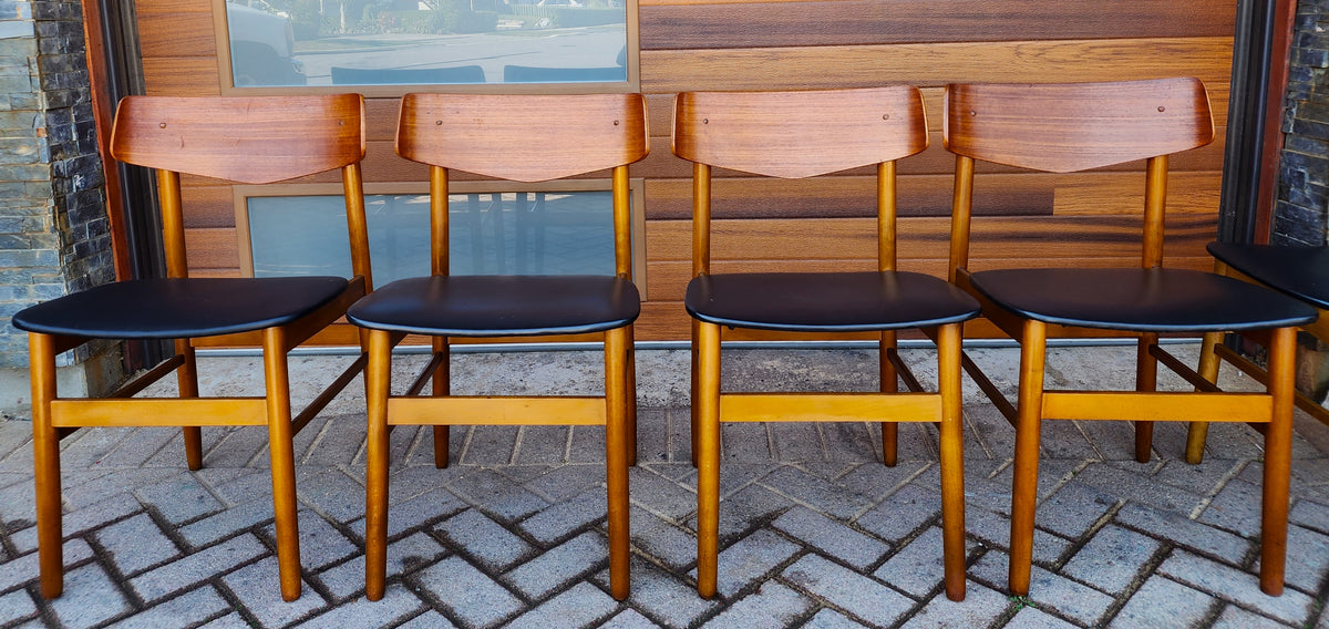 RESTORED Danish Mid Century Modern Teak Chairs by Farstrup, Set of 4 (or 8)