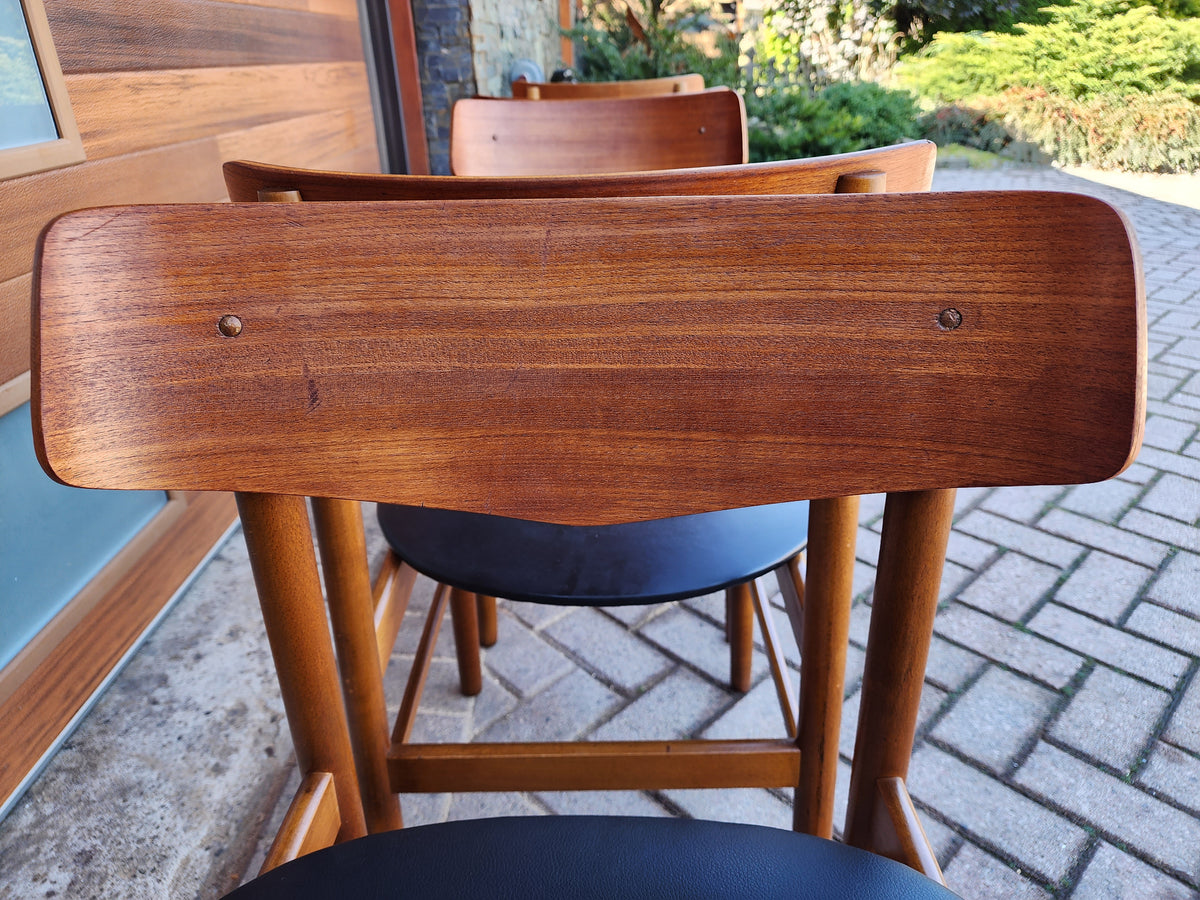 RESTORED Danish Mid Century Modern Teak Chairs by Farstrup, Set of 4 (or 8)