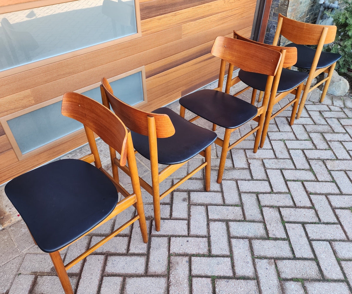 RESTORED Danish Mid Century Modern Teak Chairs by Farstrup, Set of 4 (or 8)