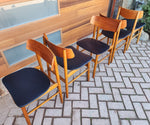 RESTORED Danish Mid Century Modern Teak Chairs by Farstrup, Set of 4 (or 8) 8