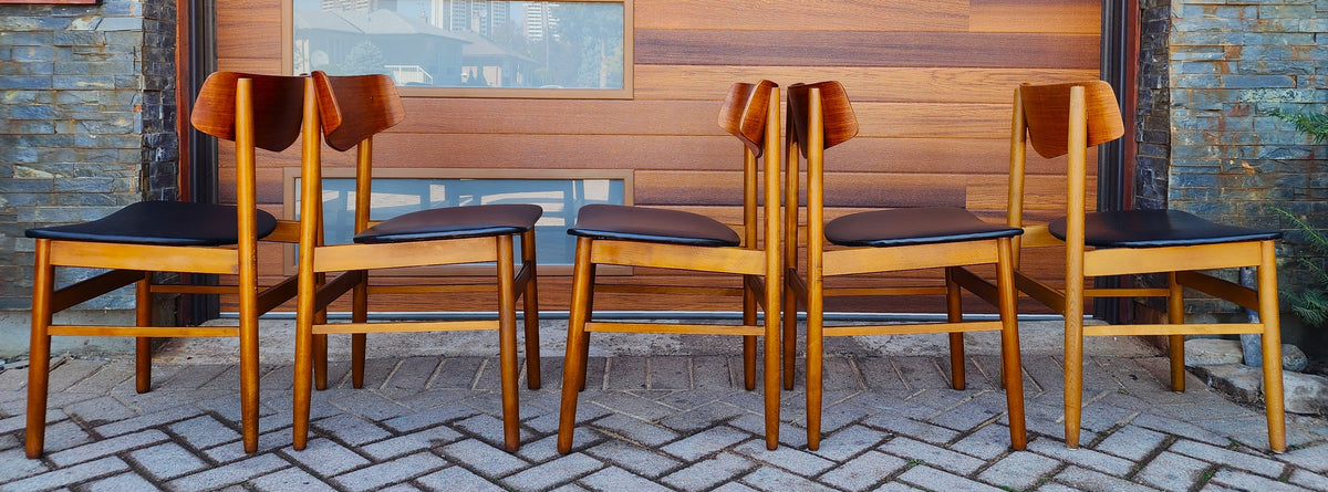 RESTORED Danish Mid Century Modern Teak Chairs by Farstrup, Set of 4 (or 8)
