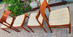 6 REFINISHED will be REUPHOLSTERED Danish Mid Century Modern Teak Chairs by H. Kjærnulf 7