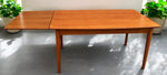 REFINISHED Danish MCM Teak Draw Leaf Surfboard Shape Table by DYRLUND 59