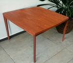 REFINISHED Danish Mid Century Modern Teak Table Draw Leaf 45