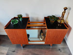 RESTORED Danish MCM Teak Extending Bar Trolley by Niels Erik Glasdam Jensen 1