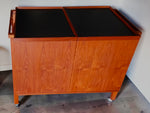 RESTORED Danish MCM Teak Extending Bar Trolley by Niels Erik Glasdam Jensen 10