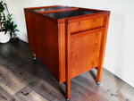RESTORED Danish MCM Teak Extending Bar Trolley by Niels Erik Glasdam Jensen 12