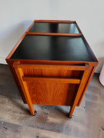RESTORED Danish MCM Teak Extending Bar Trolley by Niels Erik Glasdam Jensen 5
