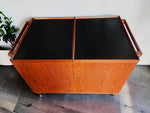 RESTORED Danish MCM Teak Extending Bar Trolley by Niels Erik Glasdam Jensen 9