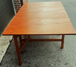 REFINISHED Danish Mid Century Modern Teak Gate-Leg/ Drop Leaf Table 27.5