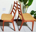 4 RESTORED Danish MCM Teak Ladder-Back Chairs by Kai Kristiansen for Korup Stolefabrik 1