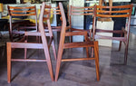 Choose Fabric***6 REFINISHED Danish Mid Century Modern Teak Chairs Ladder Back 12
