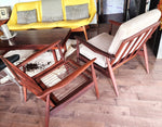 REFINISHED Danish Mid Century Modern Teak Lounge Chair will get NEW CUSHIONS 13