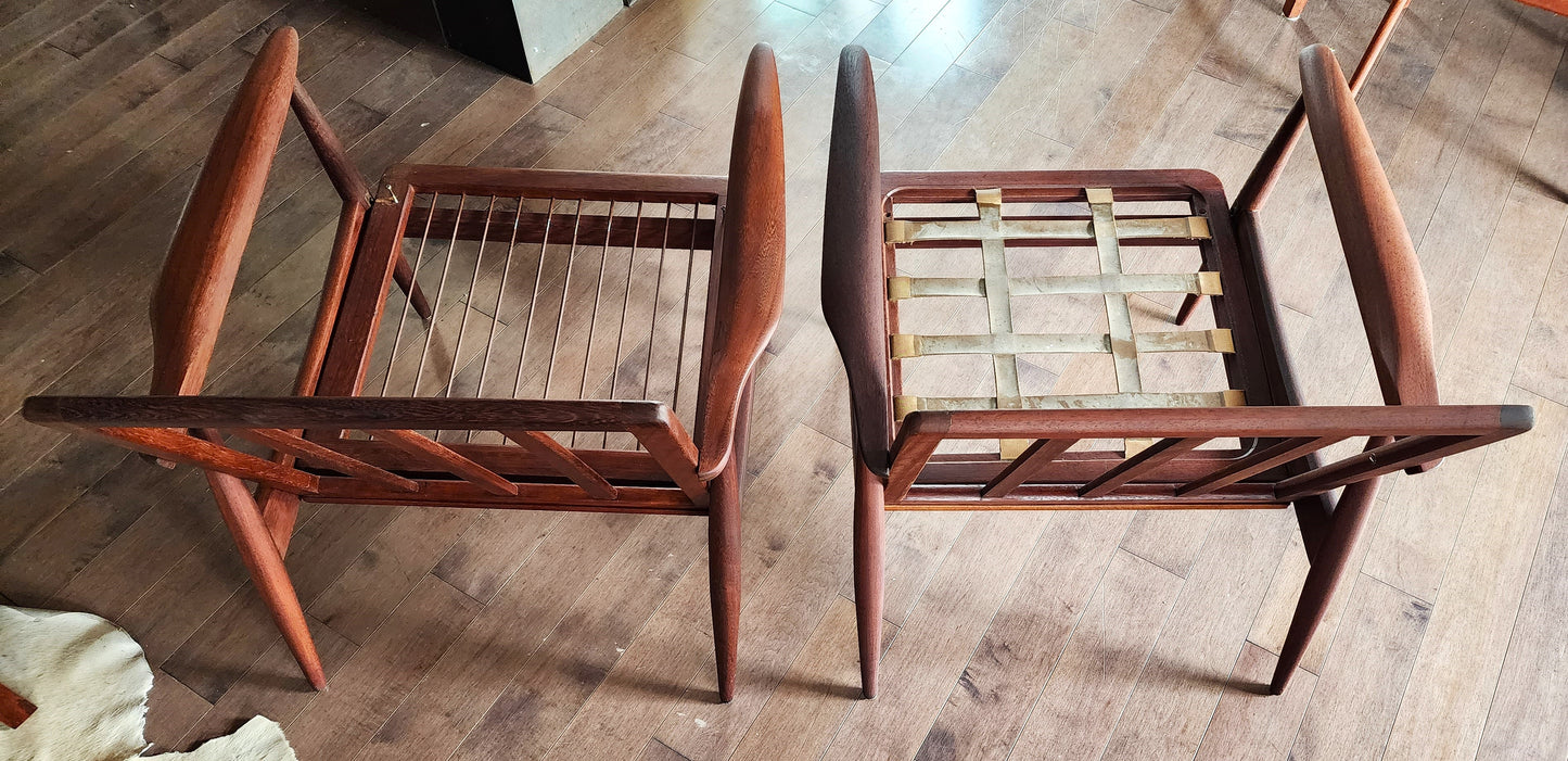 REFINISHED Danish Mid Century Modern Teak Lounge Chair will get NEW CUSHIONS